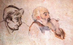 Portrait of Camille Pisarro by Paul Gauguin Oil Painting