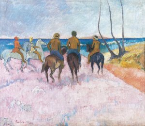 Riders on the Beach by Paul Gauguin Oil Painting