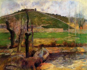 River Aven Below Mount Sainte-Marguerite by Paul Gauguin - Oil Painting Reproduction