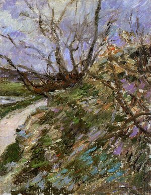 River Bank in Winter Study by Paul Gauguin Oil Painting