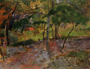 River Under the Trees, Martinique by Paul Gauguin Oil Painting