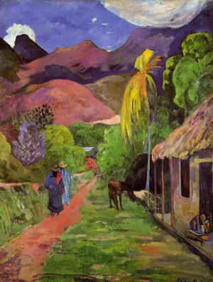 Road in Tahiti Oil painting by Paul Gauguin