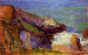Rocks on the Breton Coast by Paul Gauguin Oil Painting