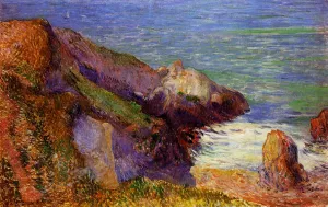 Rocks on the Breton Coast by Paul Gauguin - Oil Painting Reproduction