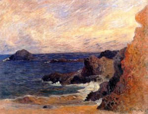 Rocky Coast Oil painting by Paul Gauguin