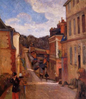 Rue Jouvenet, Rouen by Paul Gauguin - Oil Painting Reproduction