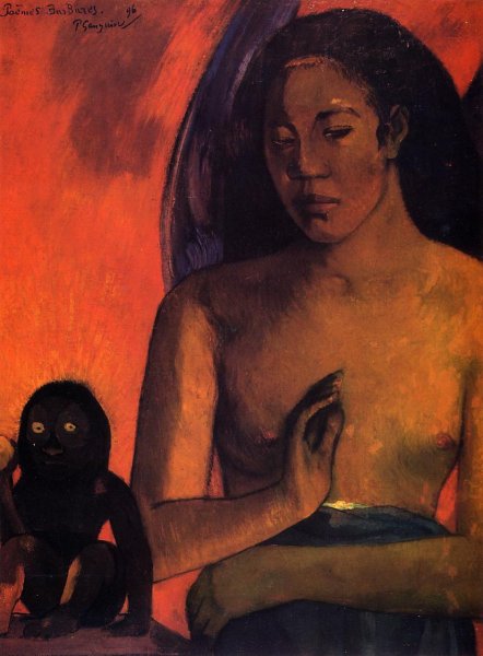 Main Product Photo of Savage Poems Painting by Paul Gauguin