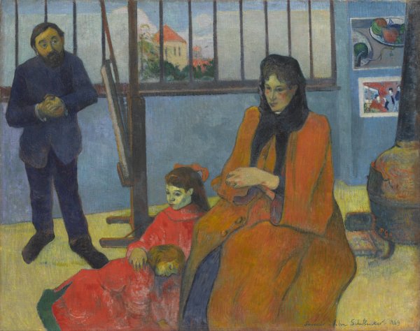 Main Product Photo of Schuffenecker's Studio  Painting by Paul Gauguin