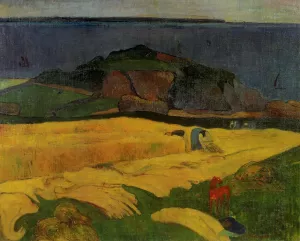 Seaside Harvest, le Pouldu painting by Paul Gauguin