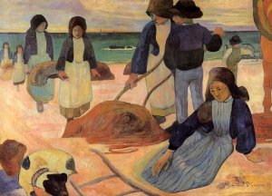 Seaweed Gatherers by Paul Gauguin Oil Painting