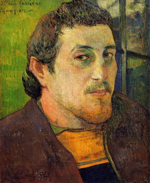 Main Product Photo of Self Portrait at Lezaven Painting by Paul Gauguin