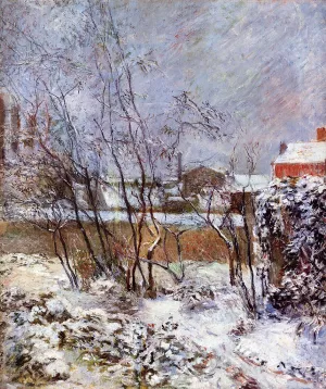Snow, Rue Carcel by Paul Gauguin Oil Painting