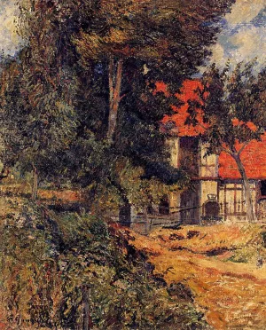 Stable Near Dieppe painting by Paul Gauguin