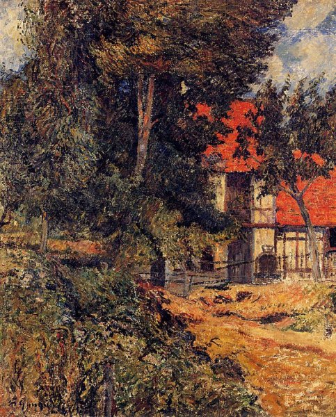 Main Product Photo of Stable Near Dieppe Painting by Paul Gauguin