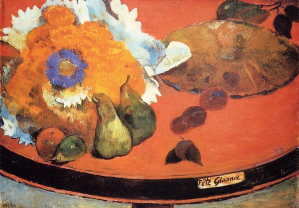 Main Product Photo of Still Life, Fete Gloanec Painting by Paul Gauguin