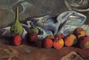 Still Life with Apples and Green Vase by Paul Gauguin - Oil Painting Reproduction