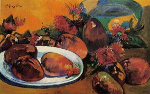 Still Life with Mangoes by Paul Gauguin Oil Painting