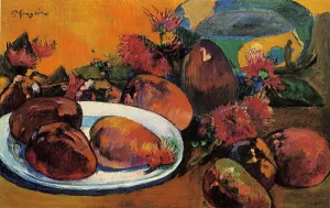 Still Life with Mangoes by Paul Gauguin - Oil Painting Reproduction