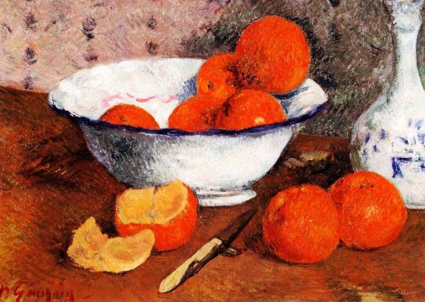 Main Product Photo of Still Life with Oranges Painting by Paul Gauguin