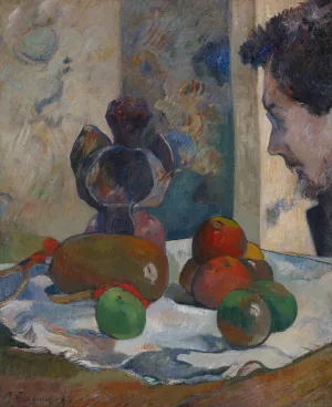 Still Life with Profile of Laval by Paul Gauguin Oil Painting