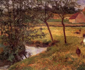 Stream, Osny by Paul Gauguin - Oil Painting Reproduction