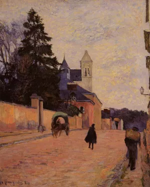 Street in Rouen by Paul Gauguin - Oil Painting Reproduction