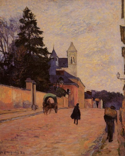 Main Product Photo of Street in Rouen Painting by Paul Gauguin