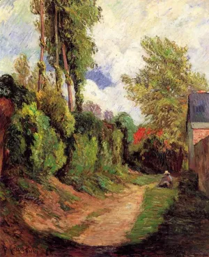 Sunken Lane painting by Paul Gauguin