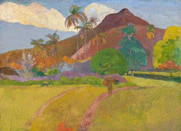 Main Product Photo of Tahitian Landscape  Painting by Paul Gauguin