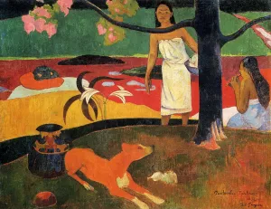 Tahitian Pastorals by Paul Gauguin Oil Painting
