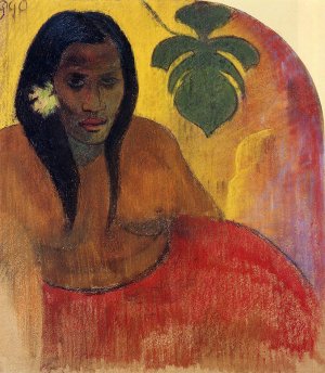 Tahitian Woman by Paul Gauguin Oil Painting