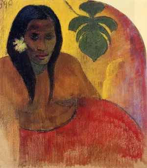 Tahitian Woman by Paul Gauguin - Oil Painting Reproduction