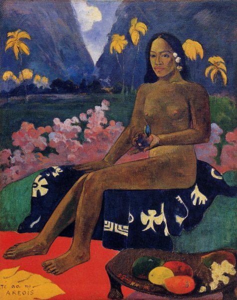 Main Product Photo of Te Aa No Areois also known as The Seed of Areoi Painting by Paul Gauguin