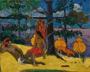 Te Arii Vahine - La Femme Aux Mangos by Paul Gauguin Oil Painting