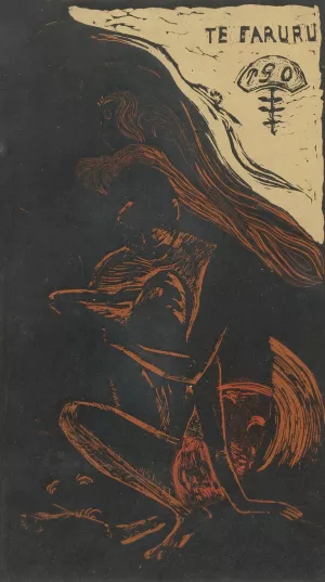 Te Fararv - Ici On Fait L'amour by Paul Gauguin Oil Painting