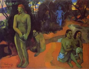 Te Papa Nave Nave also known as Delectable Waters by Paul Gauguin - Oil Painting Reproduction