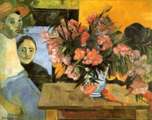 Te Tiare Arani also known as Flowers of France by Paul Gauguin Oil Painting