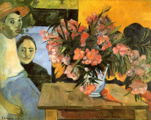 Te Tiare Arani also known as Flowers of France by Paul Gauguin - Hand-Painted Oil Painting Reproduction
