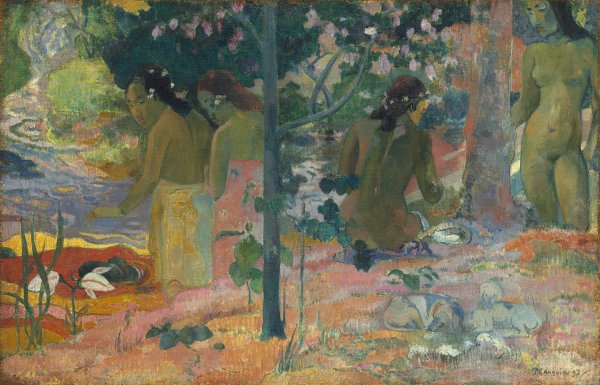 Main Product Photo of The Bathers  Painting by Paul Gauguin