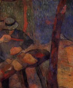 The Clog Maker painting by Paul Gauguin