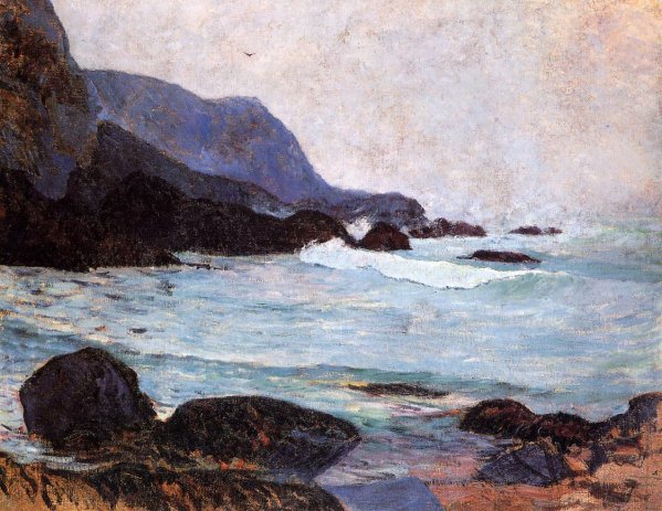Main Product Photo of The Coast of Bellangenay Painting by Paul Gauguin