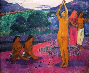 The Invocation painting by Paul Gauguin