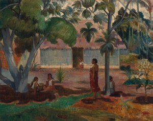 The Large Tree by Paul Gauguin Oil Painting