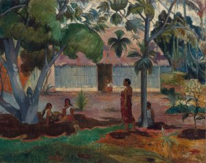 The Large Tree by Paul Gauguin Oil Painting