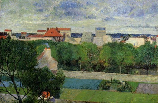 Main Product Photo of The Market Gardens of Vaugirard Painting by Paul Gauguin