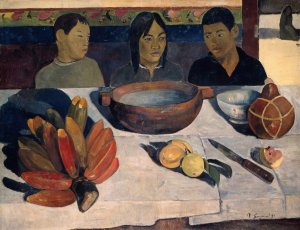 The Meal, also called Bananas by Paul Gauguin Oil Painting