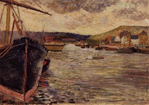 The Port of Rouen by Paul Gauguin Oil Painting