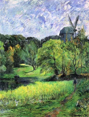 The Queen's Mill, OEstervold by Paul Gauguin Oil Painting