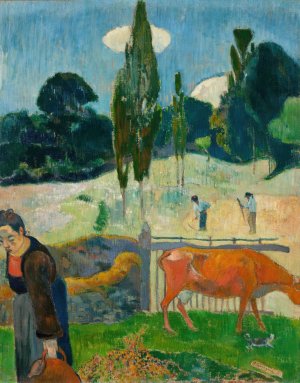 The Red Cow by Paul Gauguin Oil Painting