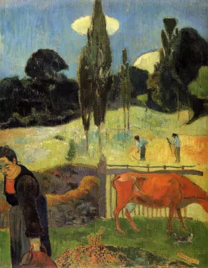 The Red Cow by Paul Gauguin Oil Painting